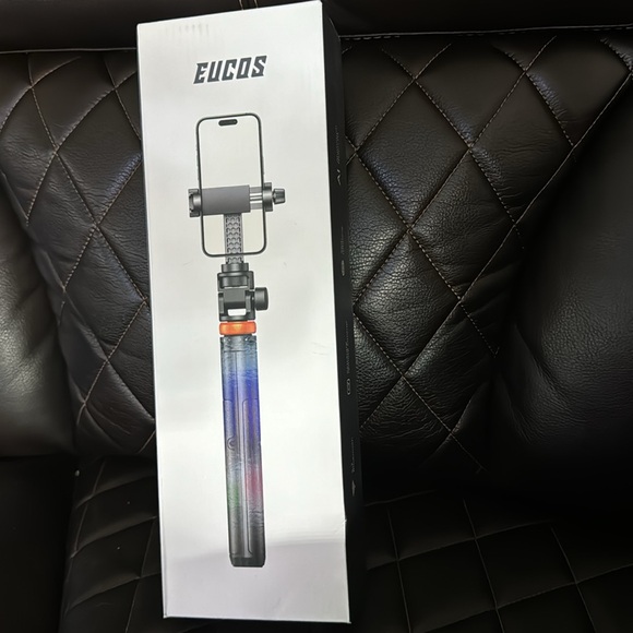 Newest iPhone Tripod Stand, EUCOS 62" Phone Tripod&Selfie Stick with Remote - Picture 4 of 4